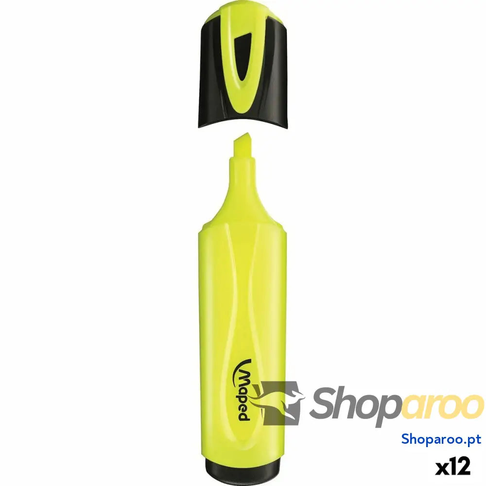 Marcador Fluorescente Maped Peps Classic Amarelo (12 Unidades)