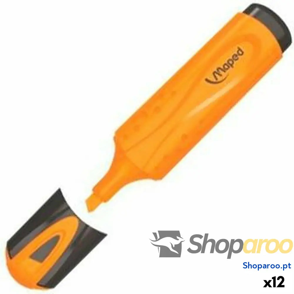 Marcador Fluorescente Maped Peps Classic Laranja (12 Unidades)