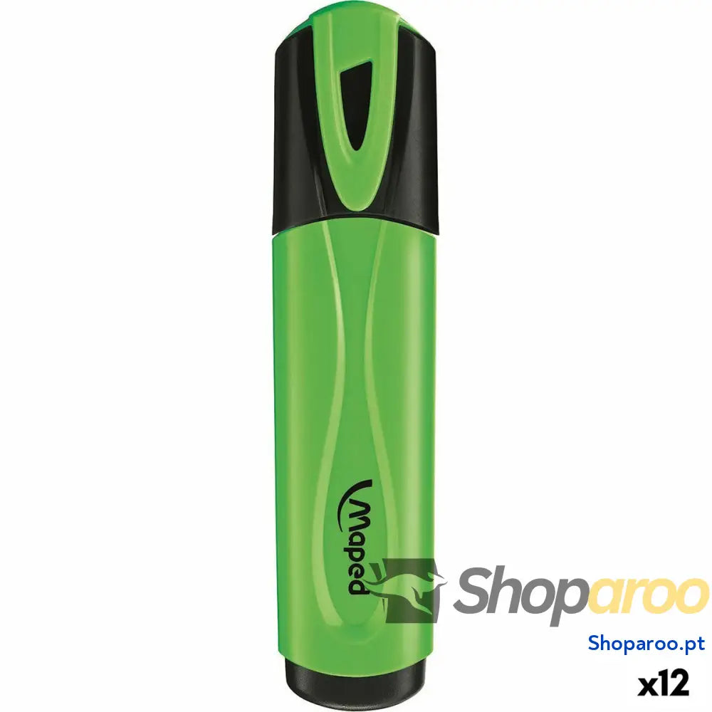 Marcador Fluorescente Maped Peps Classic Verde (12 Unidades)