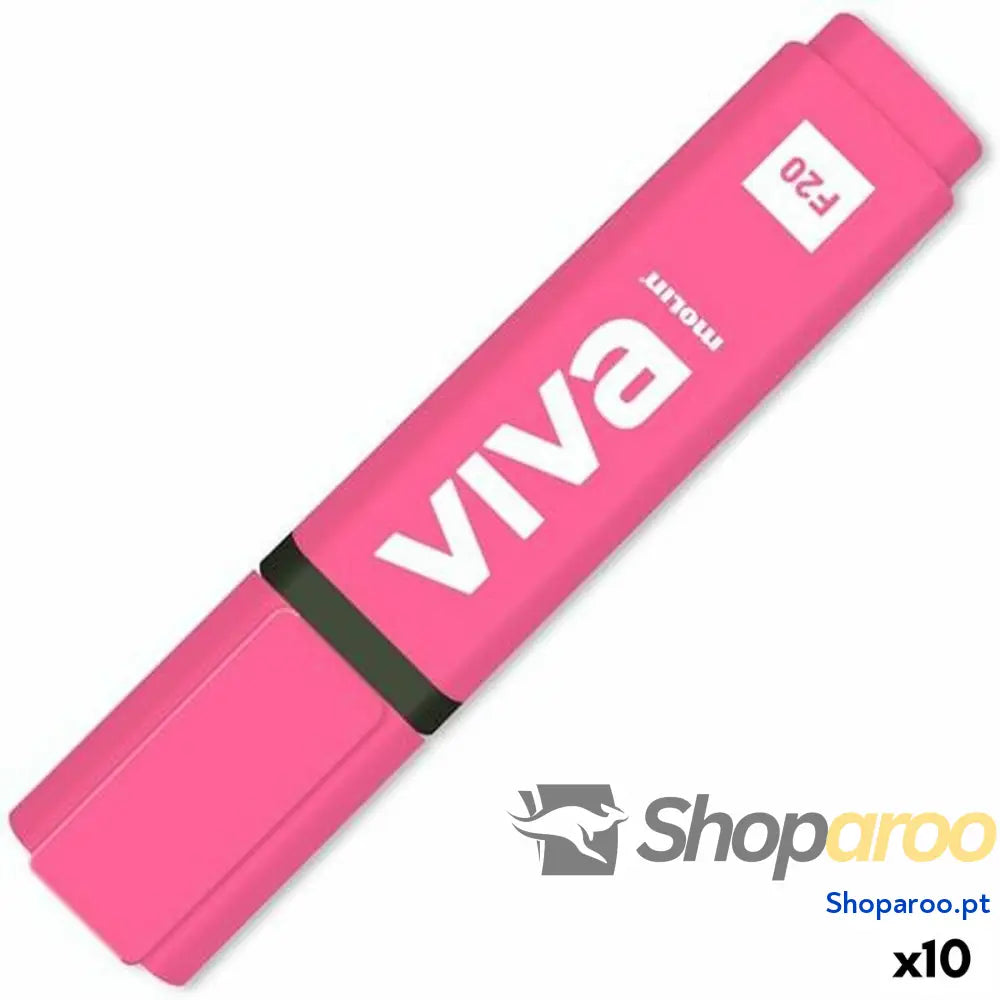 Marcador Fluorescente Molin Viva Fúcsia (10 Unidades)