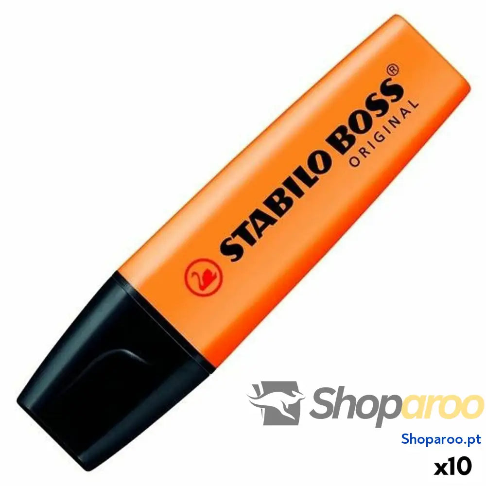 Marcador Fluorescente Stabilo Boss Laranja 10 Peças (10 Unidades)