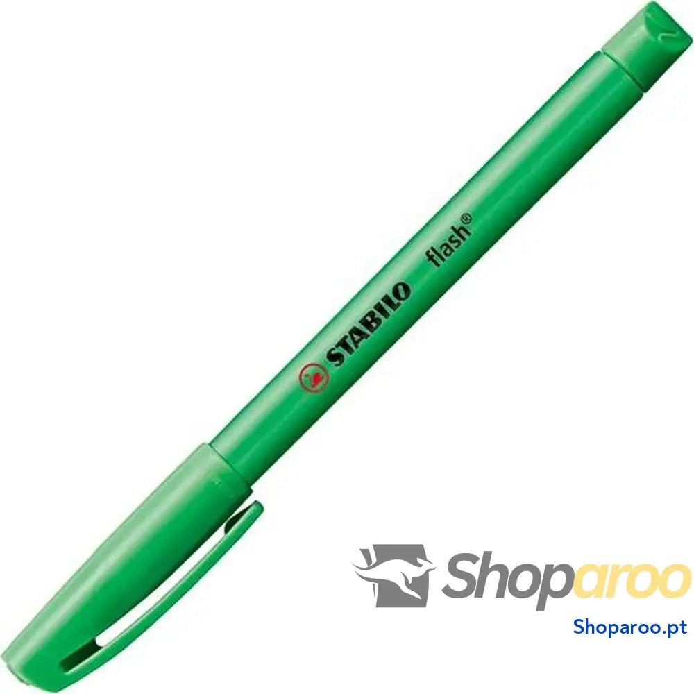 Marcador Fluorescente Stabilo Flash Verde 10 Unidades