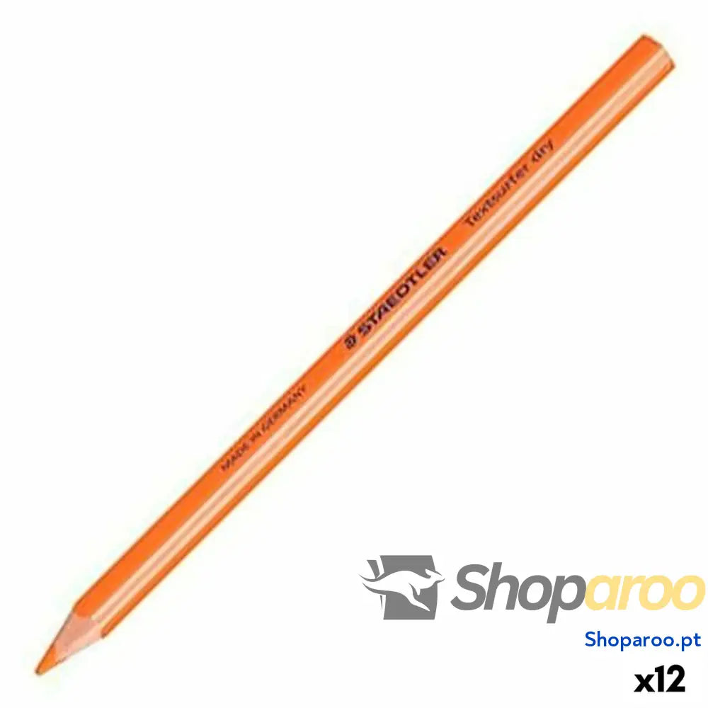Marcador Fluorescente Staedtler Lápis Laranja (12 Unidades)