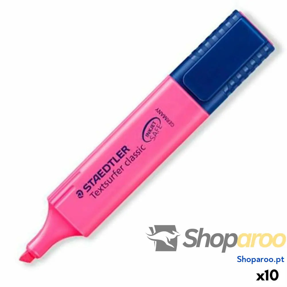 Marcador Fluorescente Staedtler Textsurfer Classic Fúcsia 10 Unidades