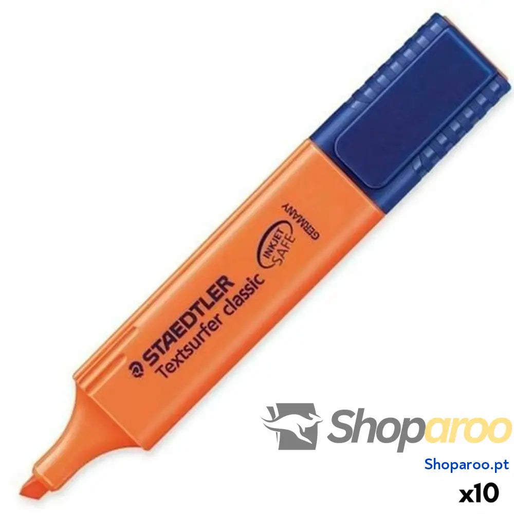 Marcador Fluorescente Staedtler Textsurfer Classic Laranja 10 Unidades