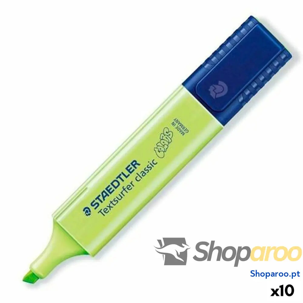 Marcador Fluorescente Staedtler Textsurfer Classic Pastel Verde (10 Unidades)