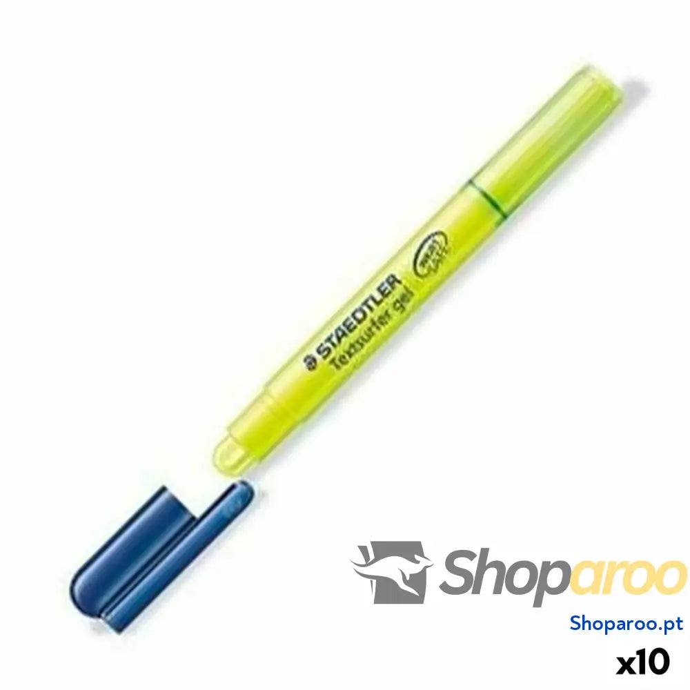 Marcador Fluorescente Staedtler Textsurfer Gel Amarelo 10 Peças (10 Unidades)