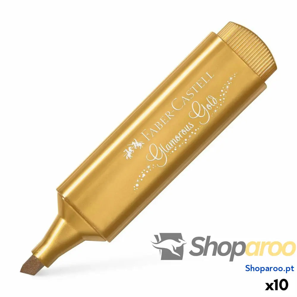 Marcador Fuorescente Faber-Castell TEXTLINER 46 Dourado (10 Unidades)