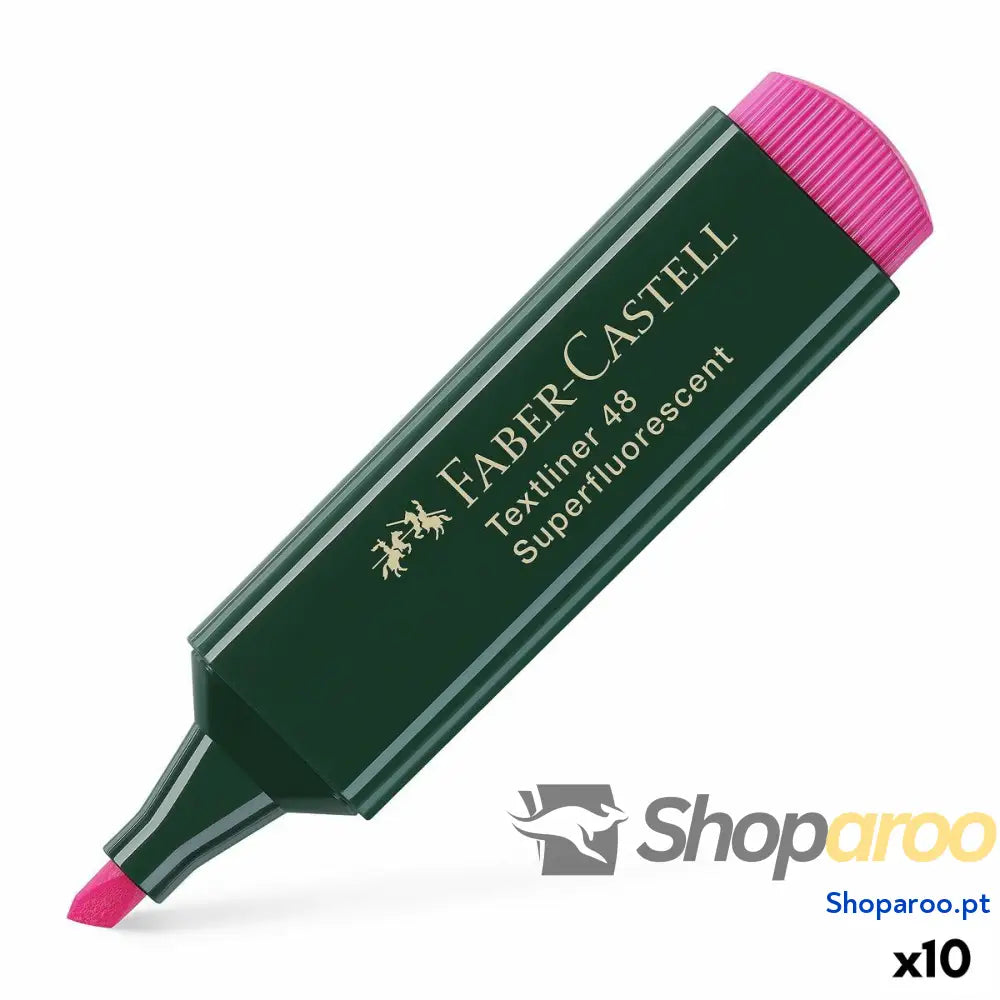 Marcador Fuorescente Faber-Castell TEXTLINER 48 Fúcsia (10 Unidades)