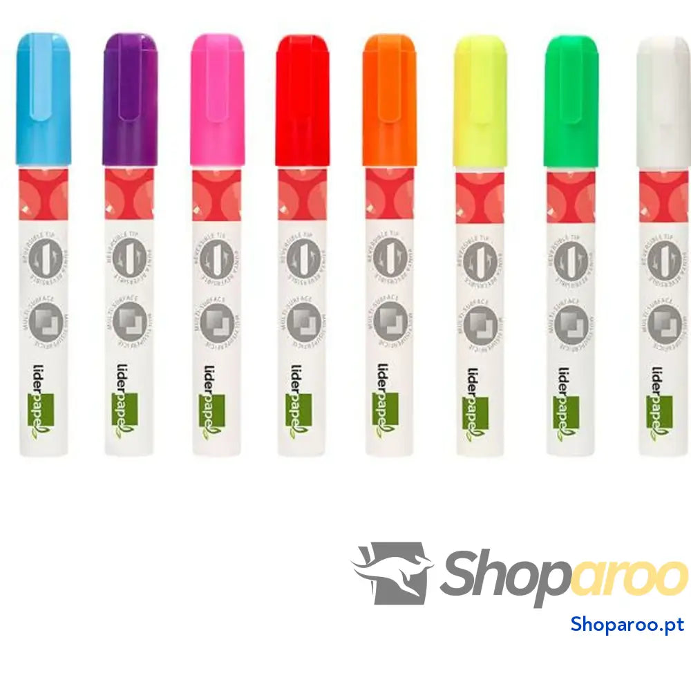 Marcador Fuorescente Liderpapel RT18 8 Peças