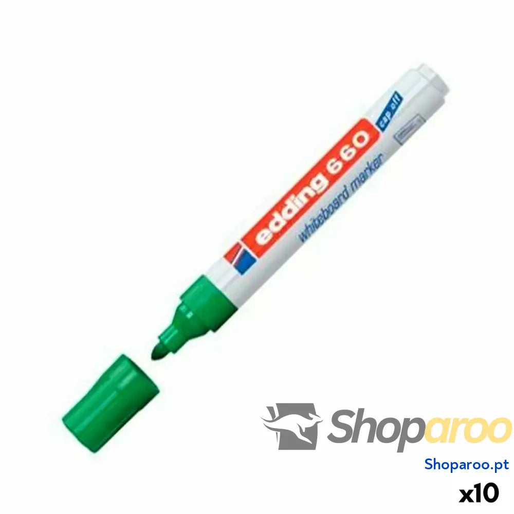 Marcador para Quadro Edding 661 Ardósia branca Verde (10 Peças) (10 Unidades)