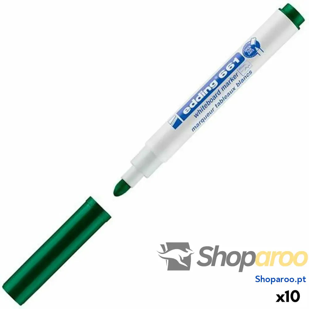 Marcador para Quadro Edding 661 Verde (10 Unidades)