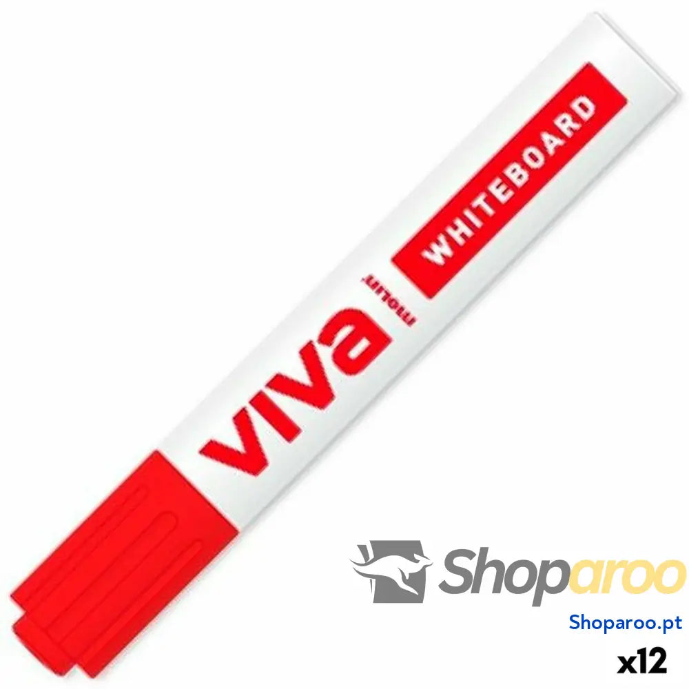 Marcador para Quadro Molin Viva Vermelho (12 Unidades)