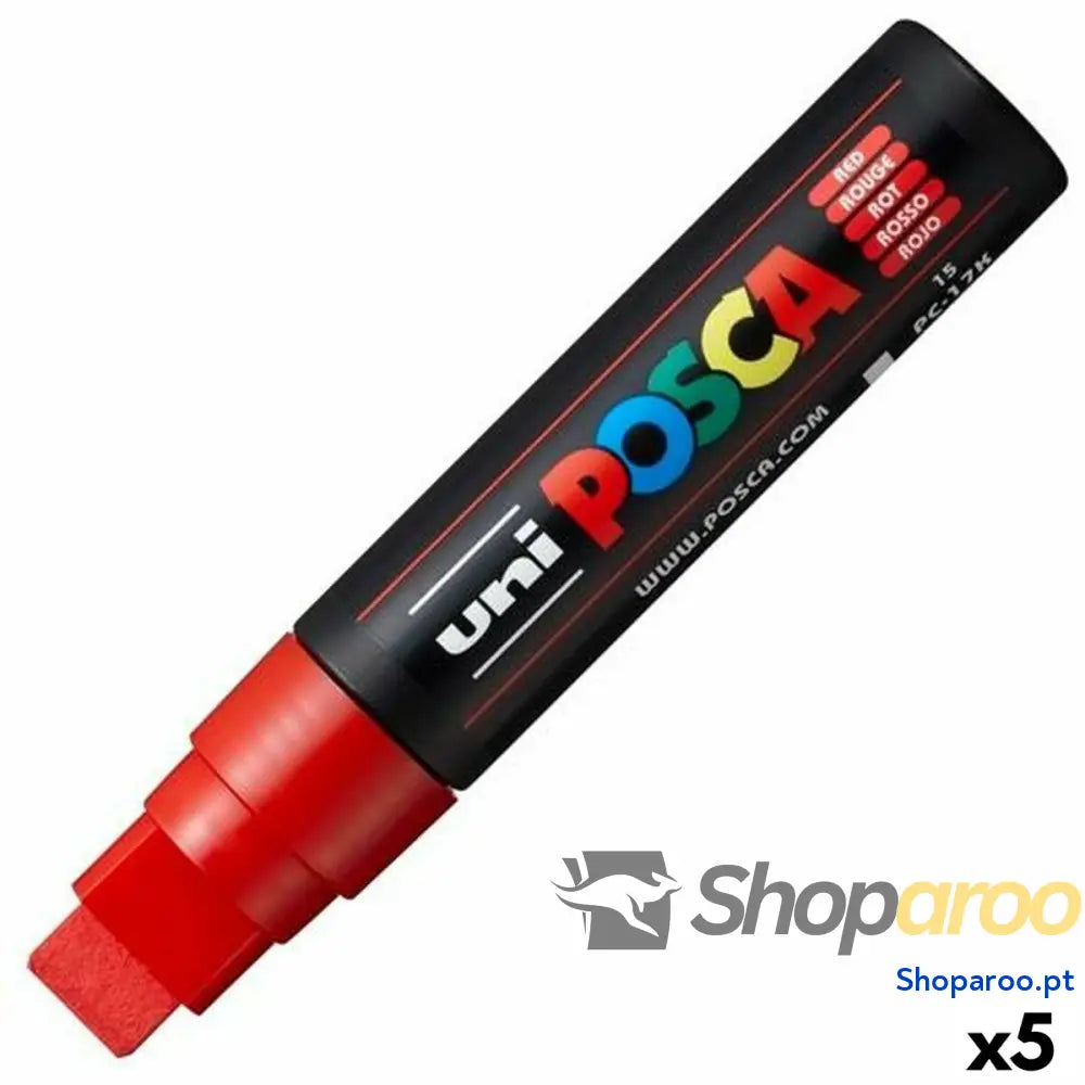 Marcador POSCA PC-17K Vermelho (5 Unidades)