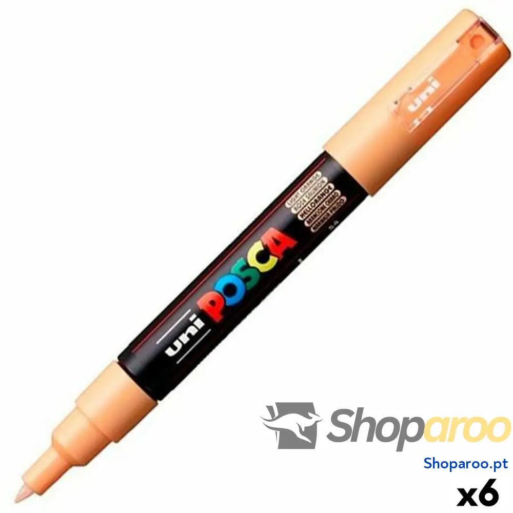 Marcador POSCA PC-1M Laranja (6 Unidades)