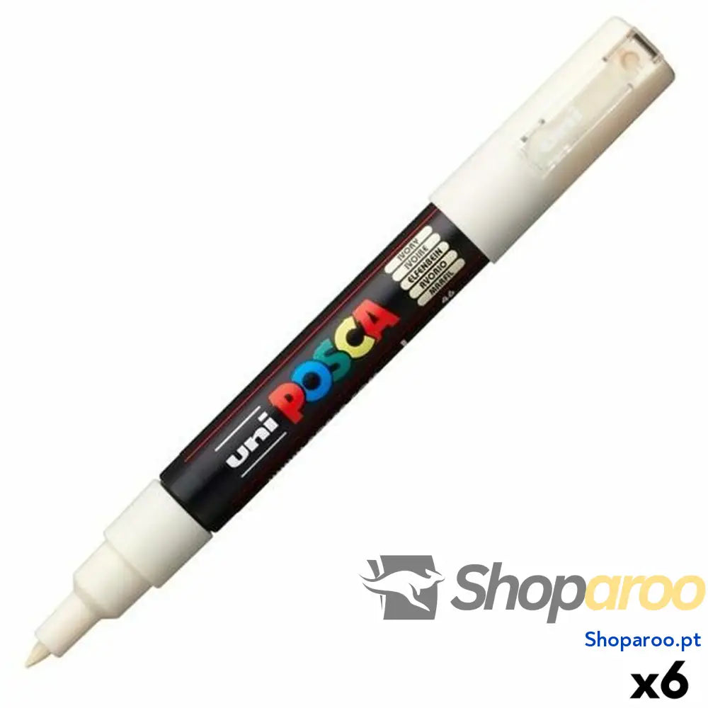 Marcador POSCA PC-1M Marfim (6 Unidades)