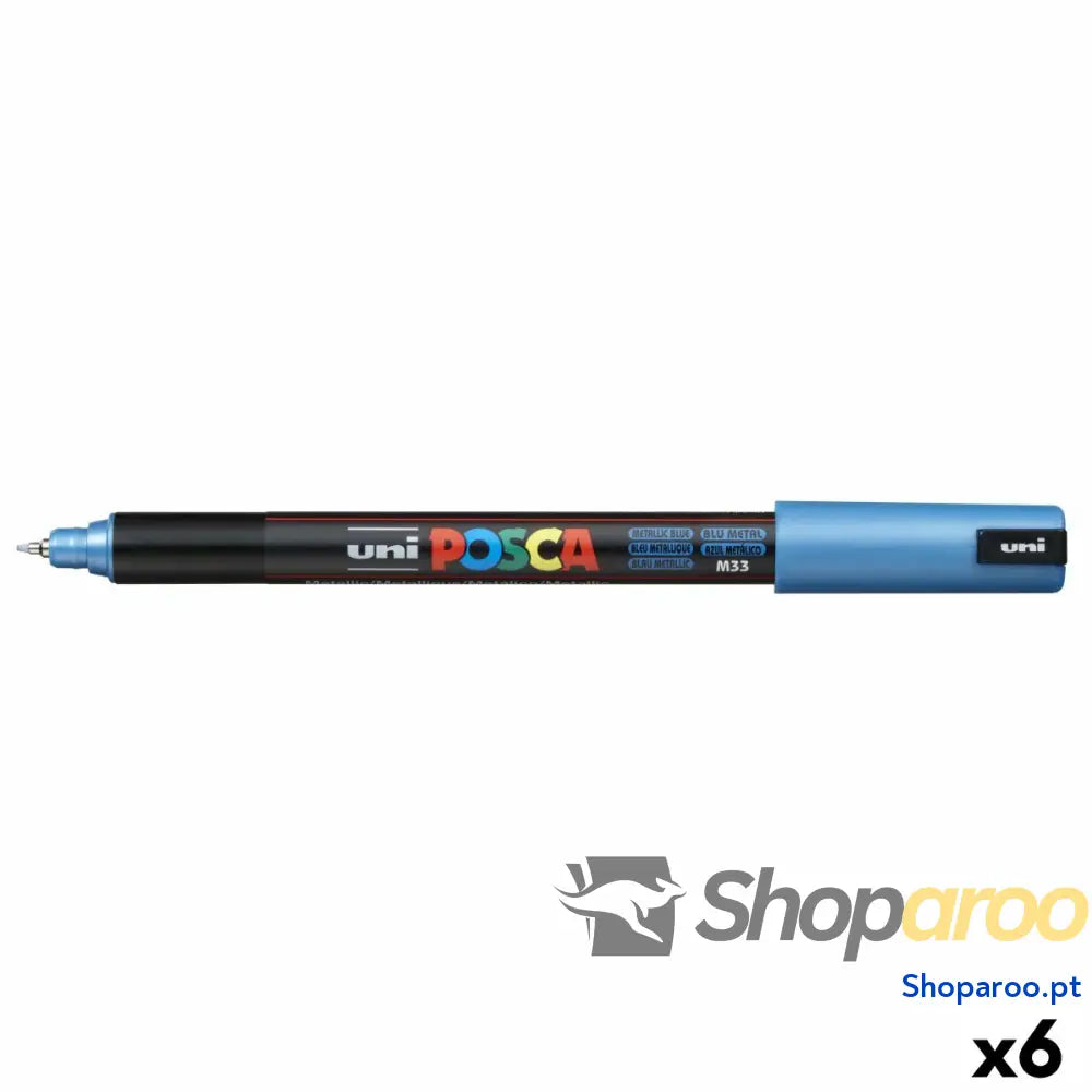 Marcador POSCA PC-1MR metálico Azul (6 Unidades)