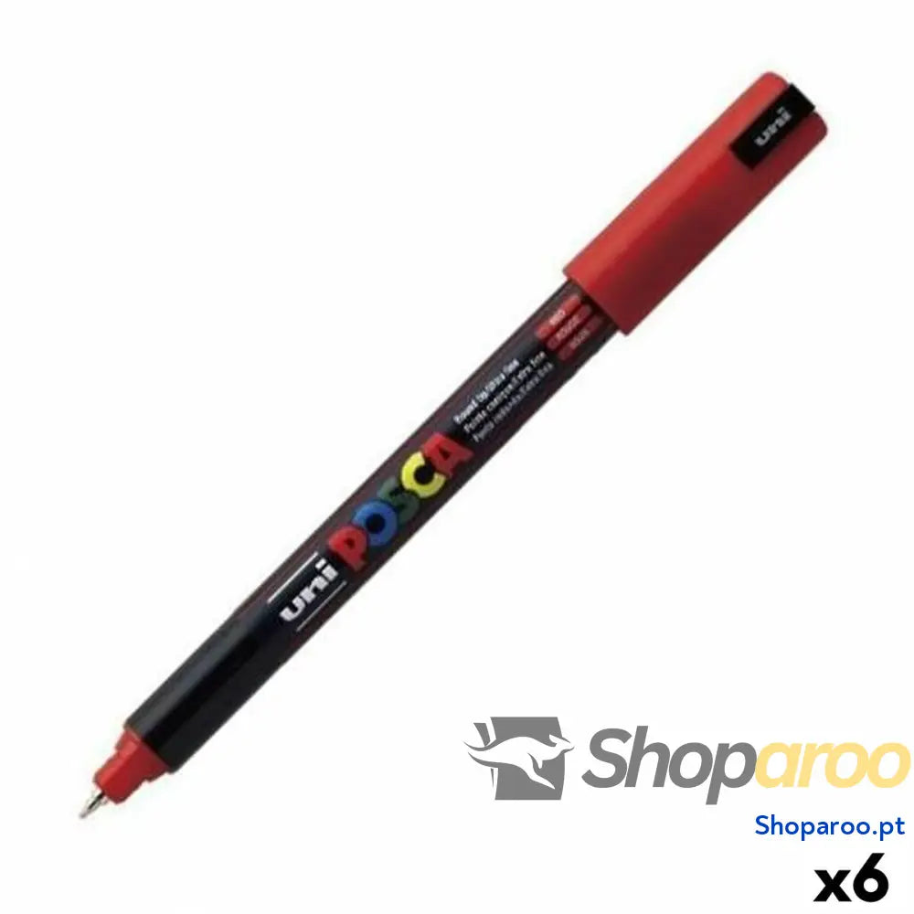 Marcador POSCA PC-1MR Vermelho (6 Unidades)