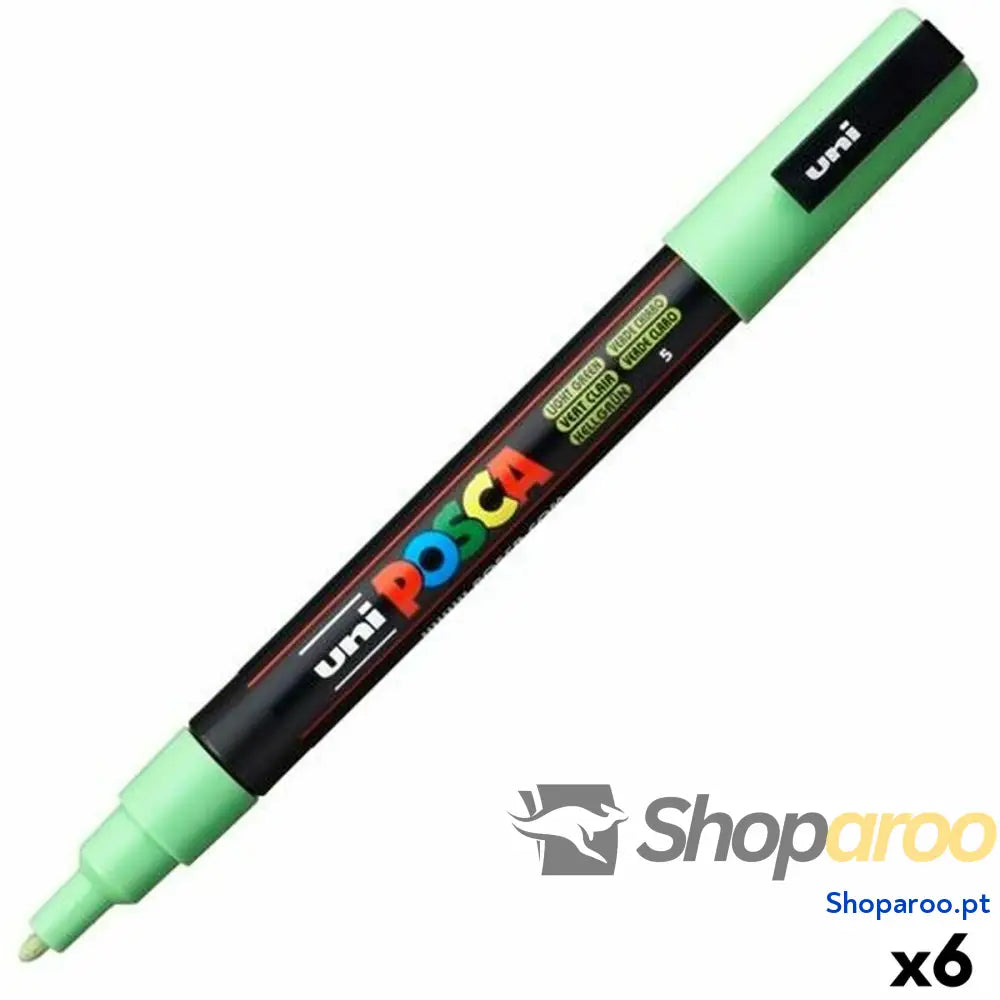 Marcador POSCA PC-3M Verde Claro (6 Unidades)