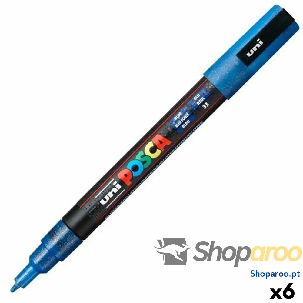 Marcador POSCA PC-3ML Azul (6 Unidades)