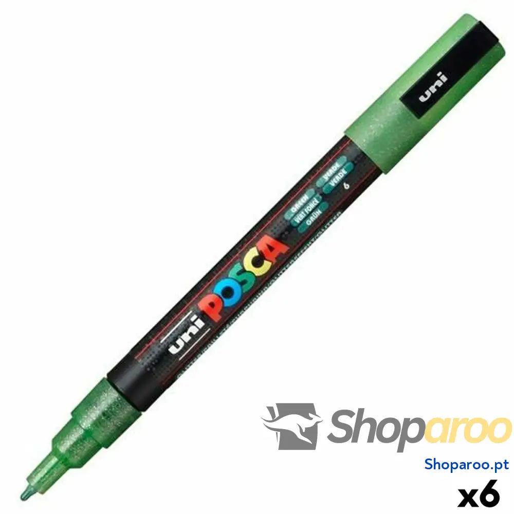 Marcador POSCA PC-3ML Verde (6 Unidades)