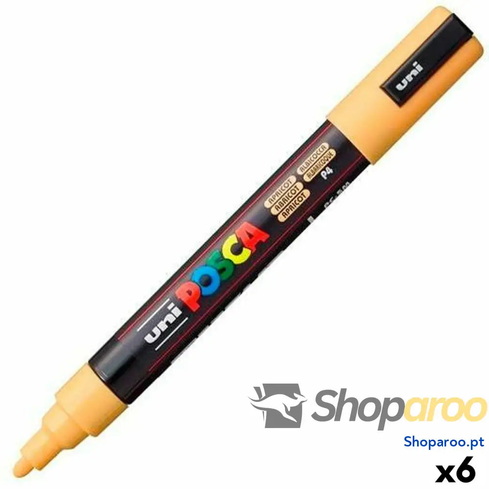 Marcador POSCA PC-5M Alperce (6 Unidades)