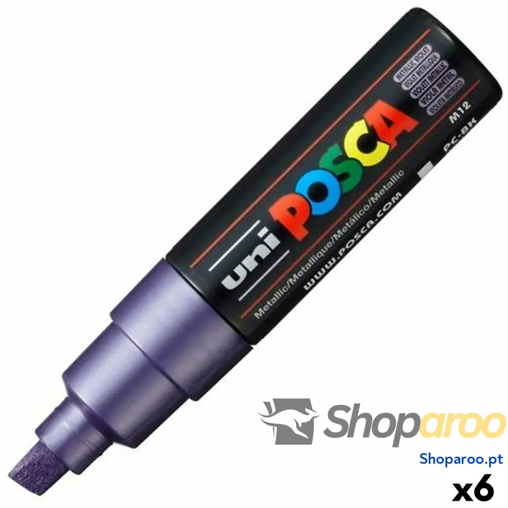 Marcador POSCA PC-8K Violeta (6 Unidades)