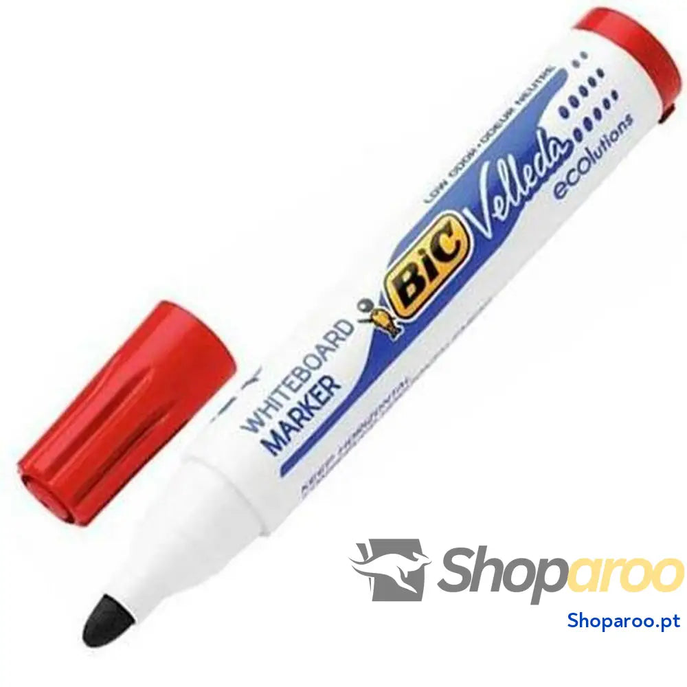 Marcadores de giz líquido Bic Velleda Ecolutions 1701 Vermelho (12 Peças)