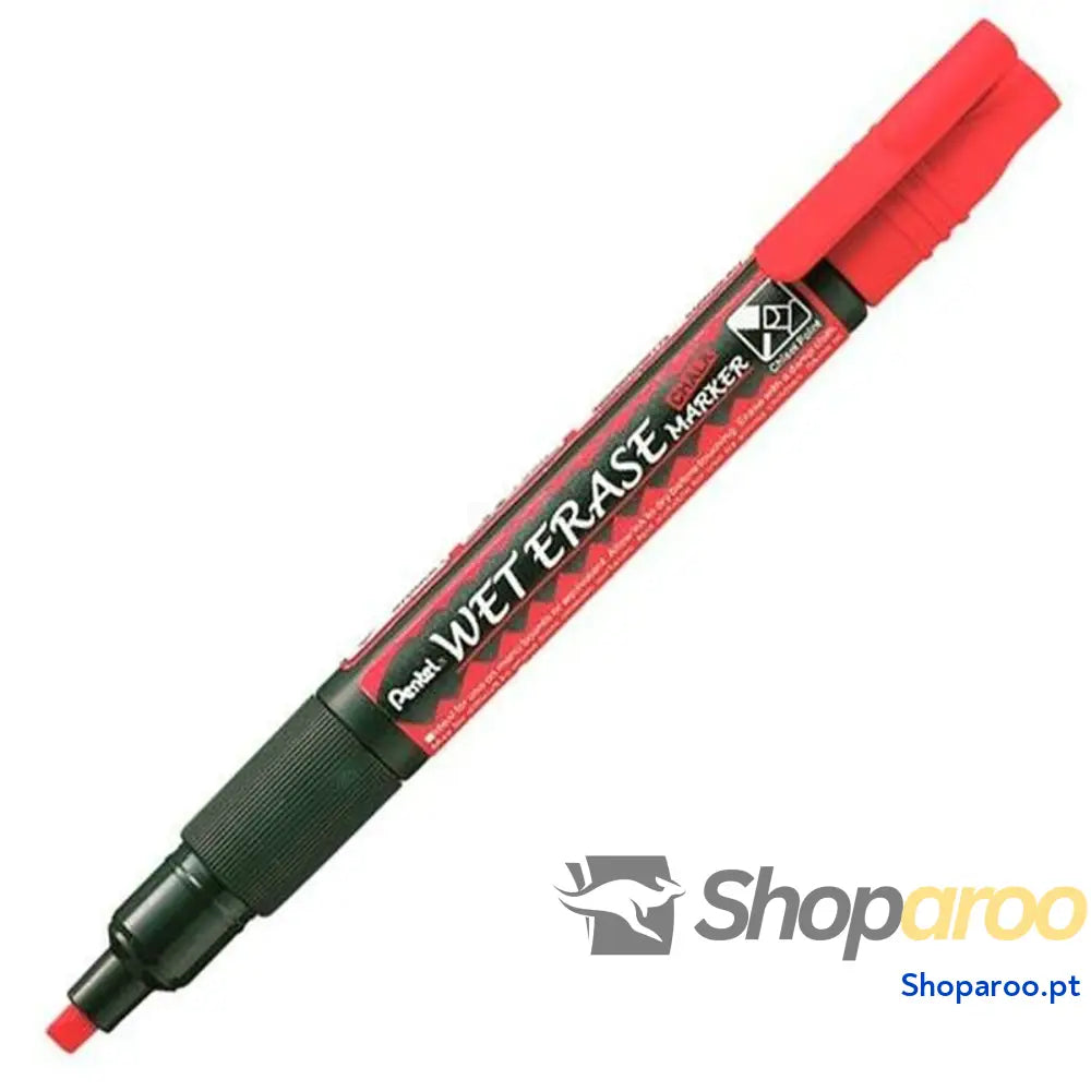Marcadores de giz líquido Pentel Wet Erase Vermelho (12 Peças)