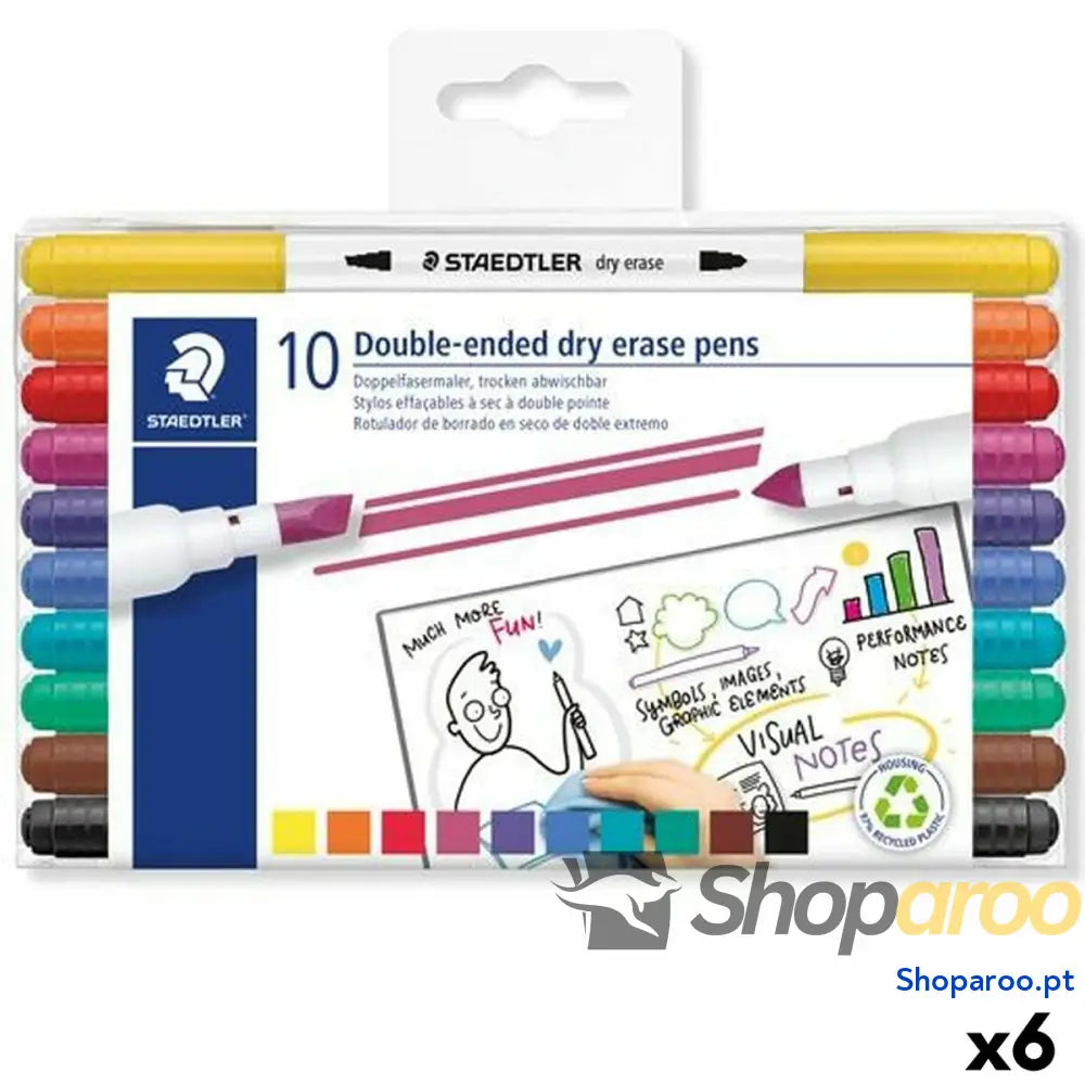 Marcadores de giz líquido Staedtler LUMOCOLOR 10 Peças (6 Unidades)
