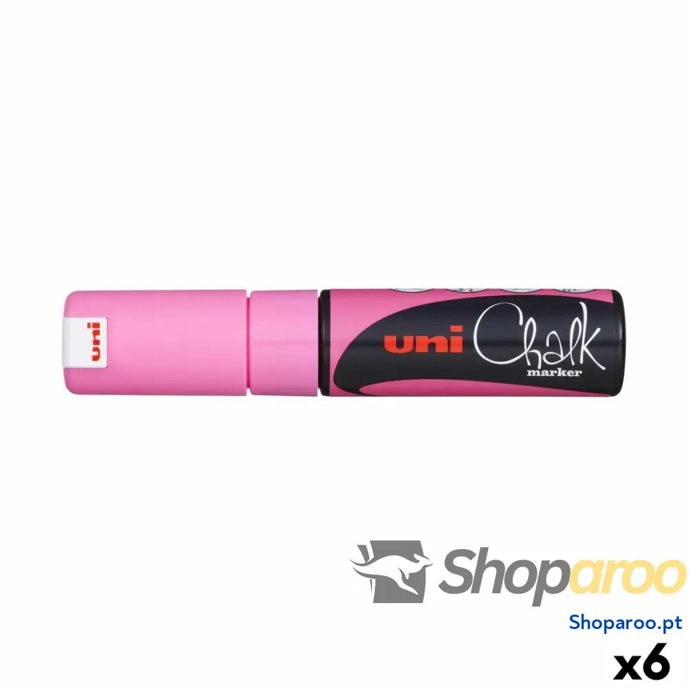 Marcadores de giz líquido Uni-Ball PWE-8K Cor Rosa (6 Peças) Unidades)