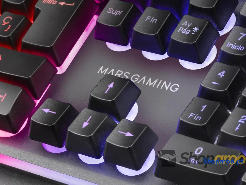 Mars Gaming MCPX Combo 3 em 1 com teclado H Mech iluminado rato ultraleve 10000 dpi software e tapete XXL compatível PC