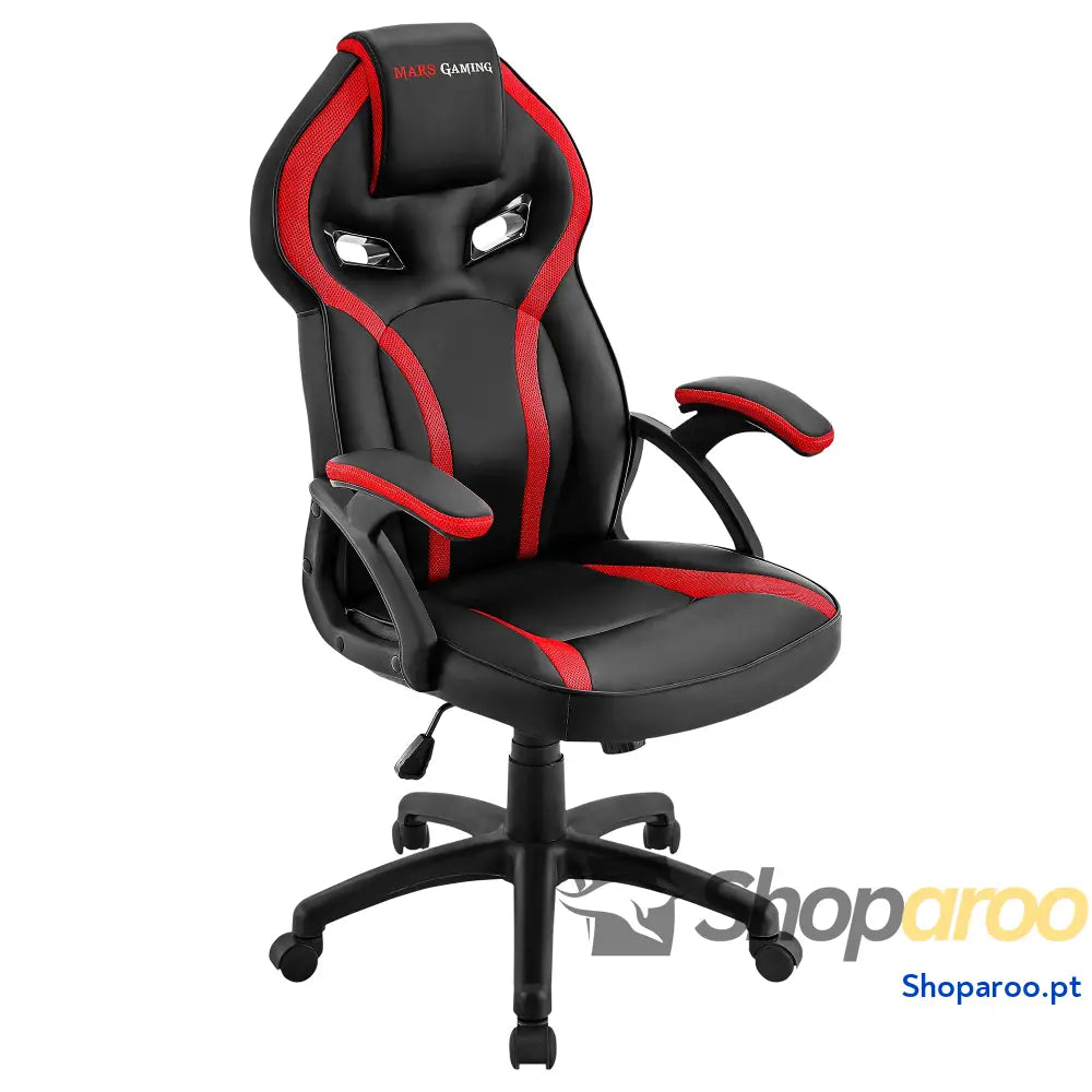 Mars Gaming MGC ERGOB cadeira de jogos ergonómica assento e encosto malha respirável cabeça regulável altura ajustável