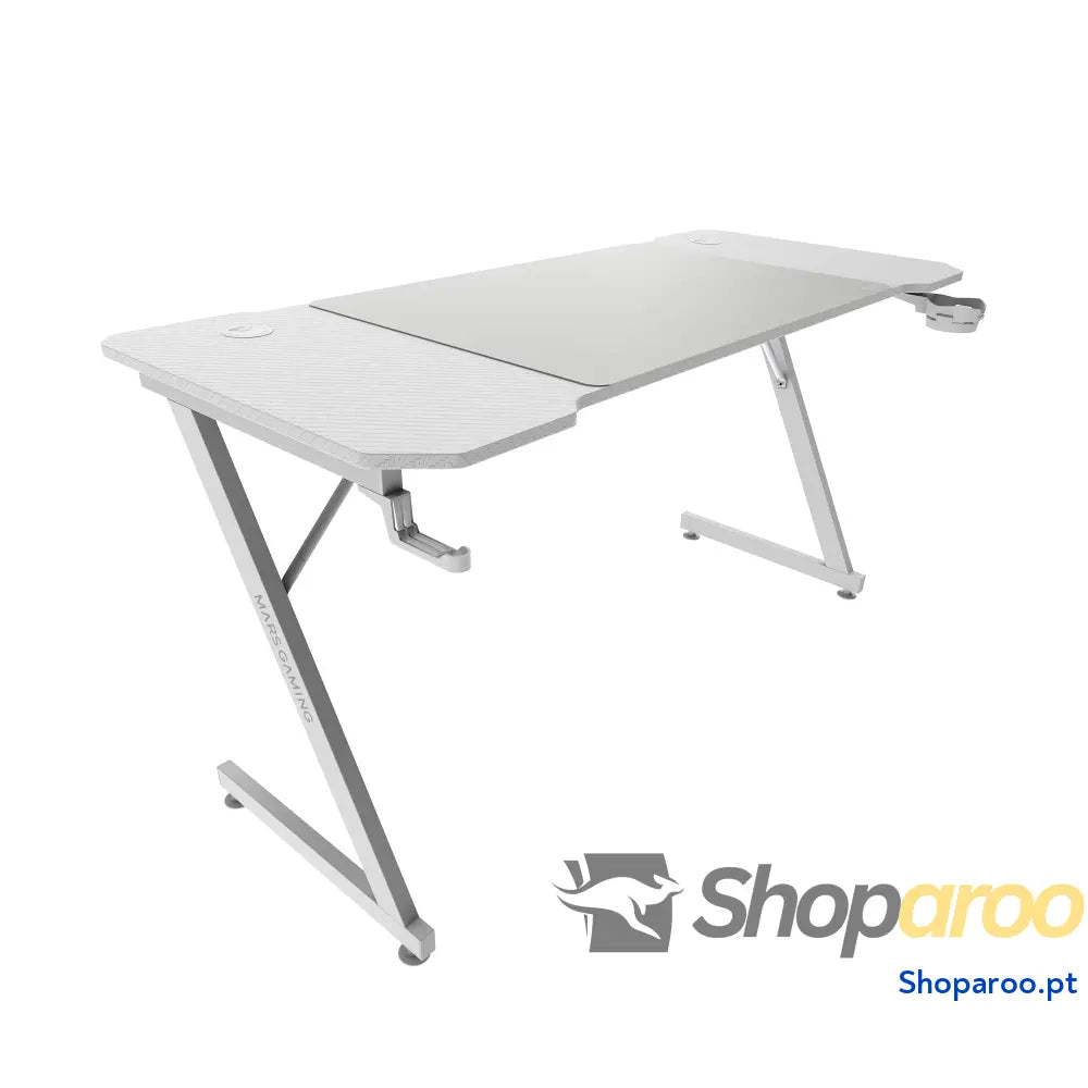Mars Gaming MGD X160RGB Mesa de jogos ergonómica iluminação ARGB com comando fibra carbono tapete XXL suporte
