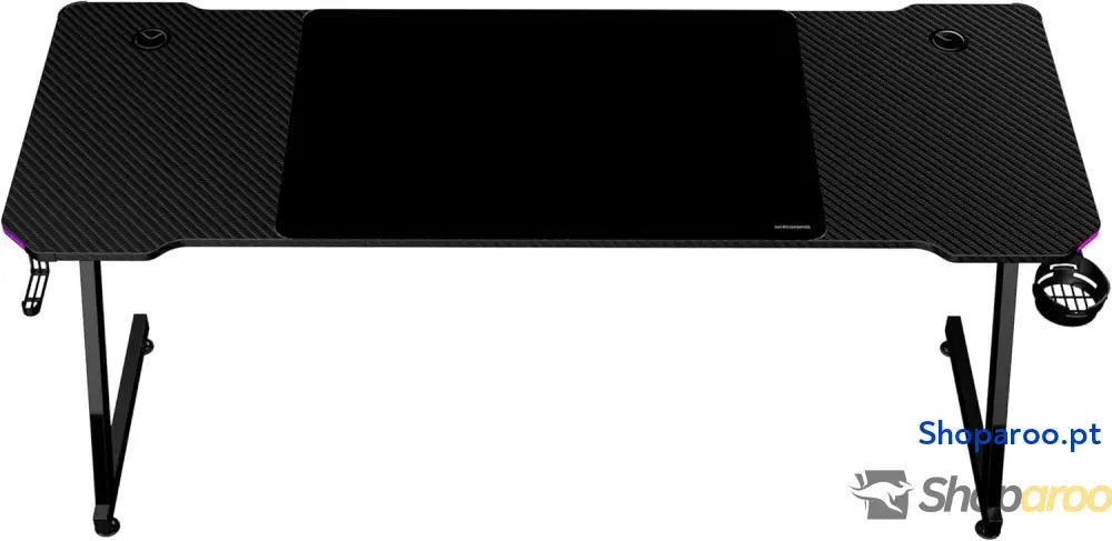Mars Gaming MGD X160RGB Mesa de jogos ergonómica iluminação ARGB com comando fibra carbono tapete XXL suporte
