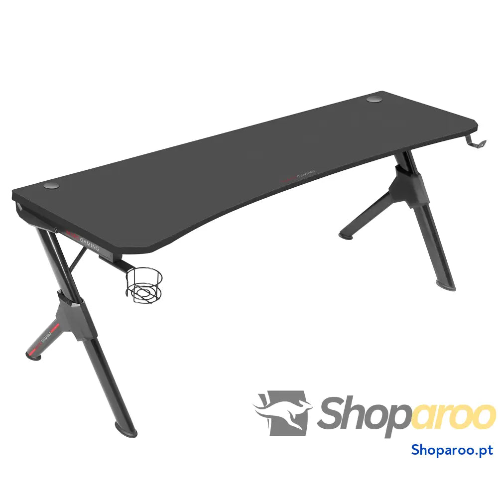 Mars Gaming MGD X160RGB Mesa de jogos ergonómica iluminação ARGB com comando fibra carbono tapete XXL suporte