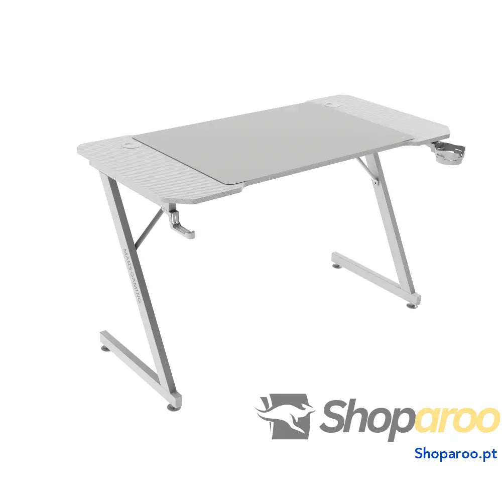 Mars Gaming MGD X160RGB Mesa de jogos ergonómica iluminação ARGB com comando fibra carbono tapete XXL suporte