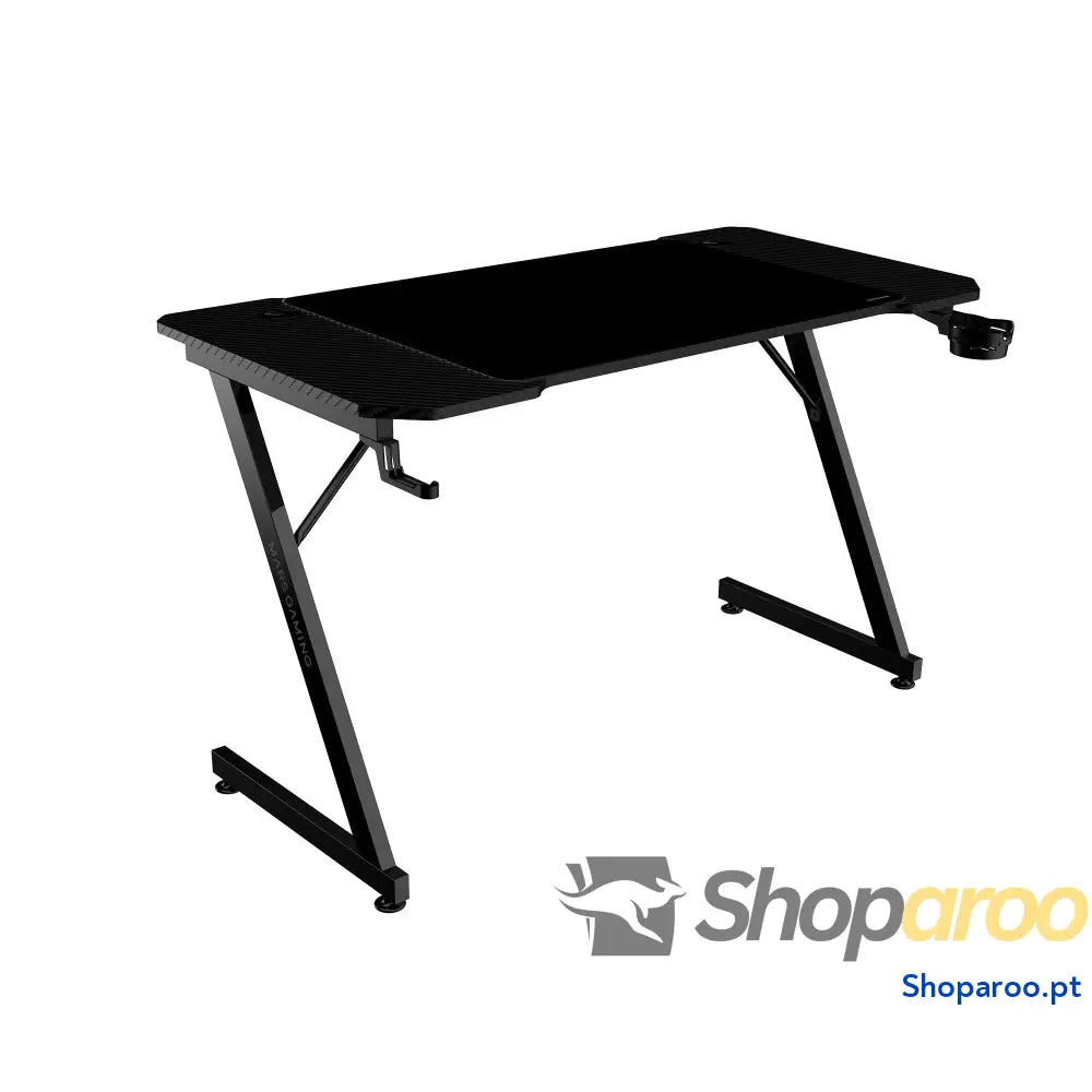 Mars Gaming MGD X160RGB Mesa de jogos ergonómica iluminação ARGB com comando fibra carbono tapete XXL suporte