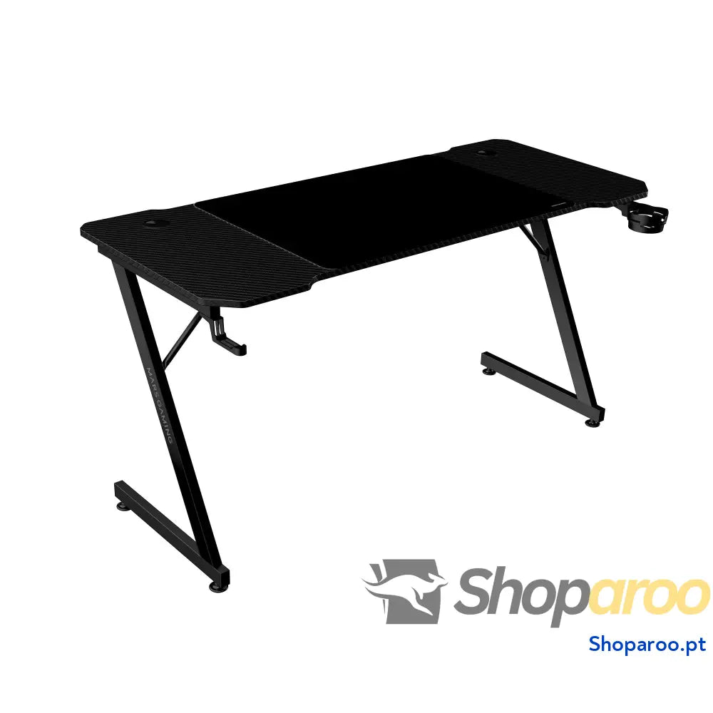 Mars Gaming MGD X160RGB Mesa de jogos ergonómica iluminação ARGB com comando fibra carbono tapete XXL suporte
