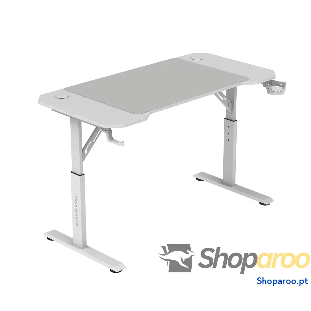 Mars Gaming MGD X160RGB Mesa de jogos ergonómica iluminação ARGB com comando fibra carbono tapete XXL suporte