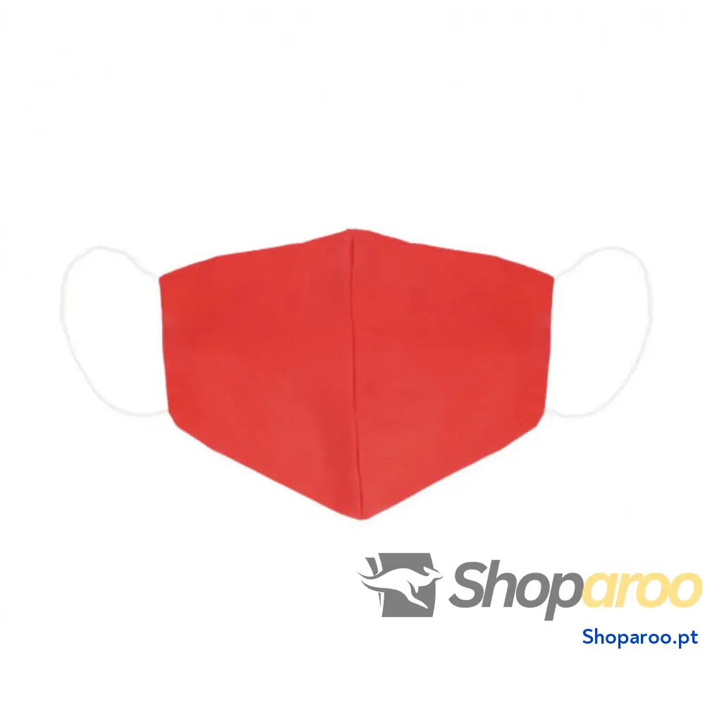Máscara Higiénica em Tecido Reutilizável Contact Vermelho