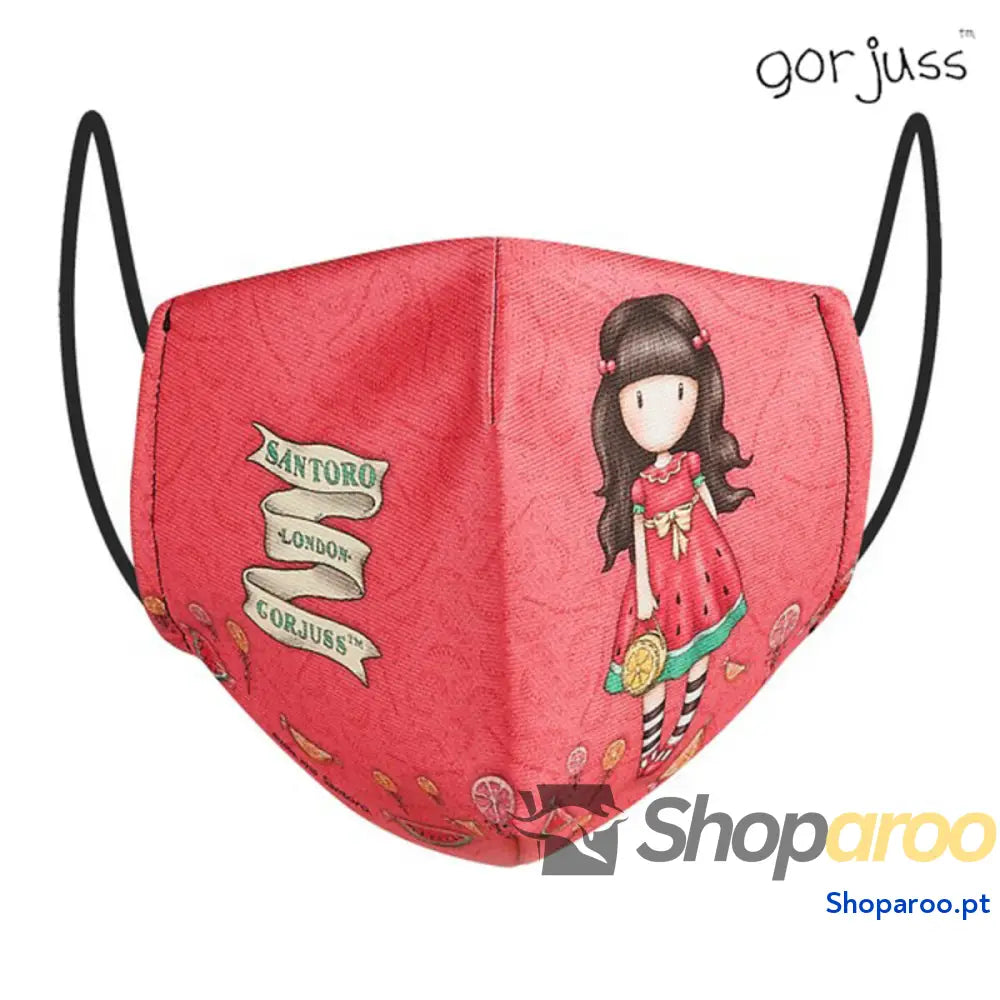 Máscara Higiénica em Tecido Reutilizável Gorjuss SF-822025-896 Vermelho
