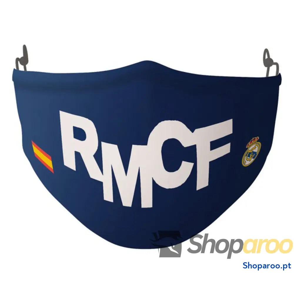 Máscara Higiénica em Tecido Reutilizável Real Madrid C.F. SF-822024-897 Azul Branco