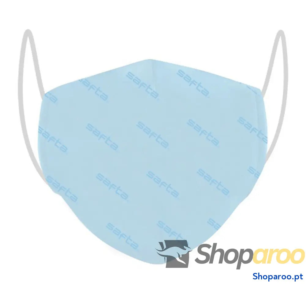 Máscara Higiénica em Tecido Reutilizável Safta Adulto Azul celeste