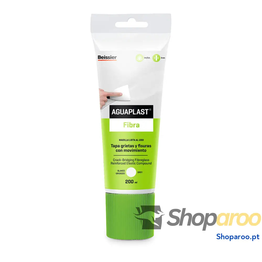 Massa de Vidraceiro Aguaplast 70037-001 Fibra 200 ml Branco