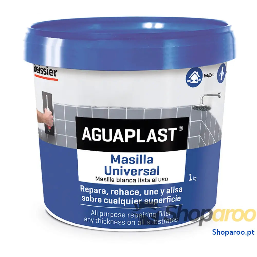 Massa de Vidraceiro Aguaplast 70048-003 Universal Branco 1 kg