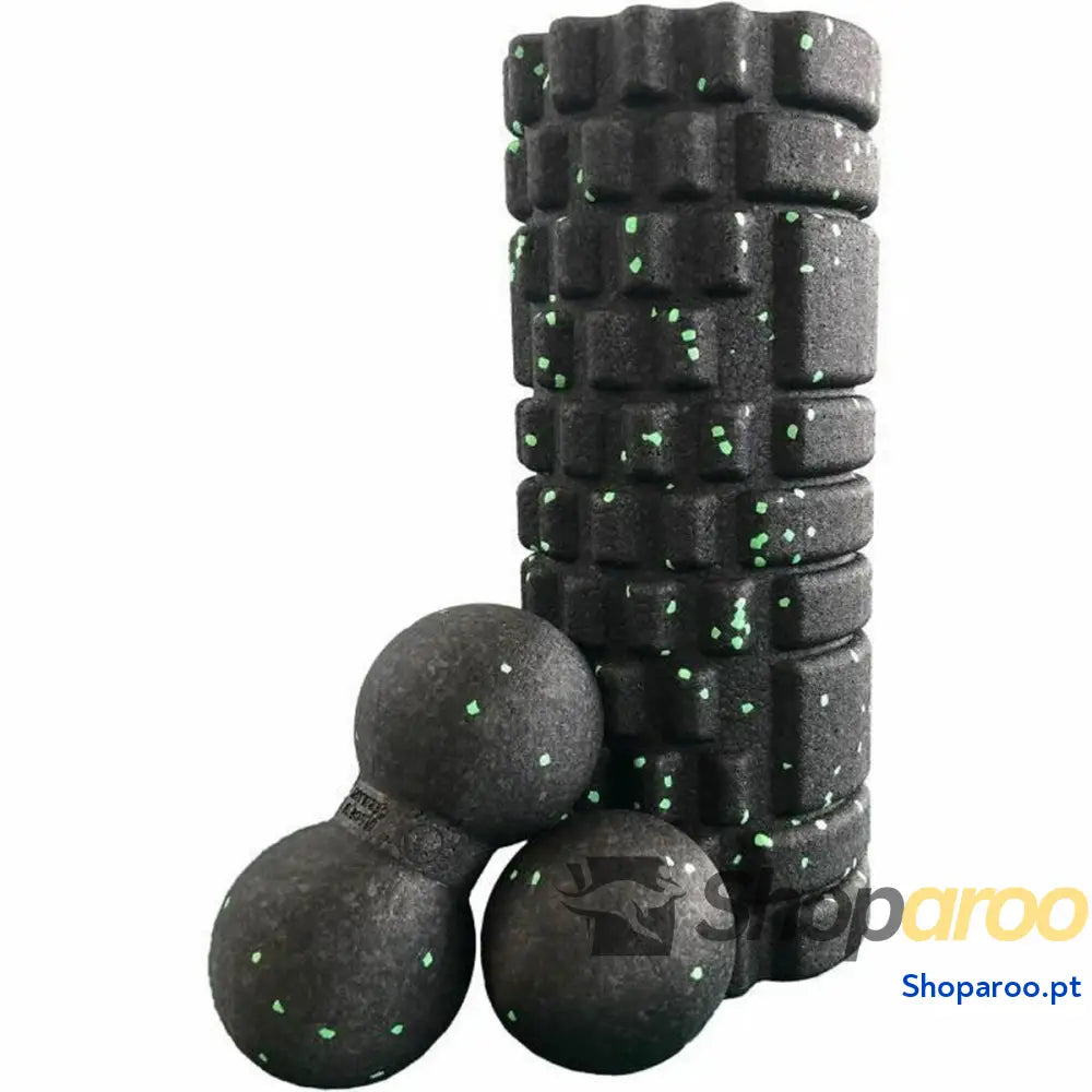 Massageador Muscular com Rolos Schildkröt Preto Vermelho (3 Unidades)