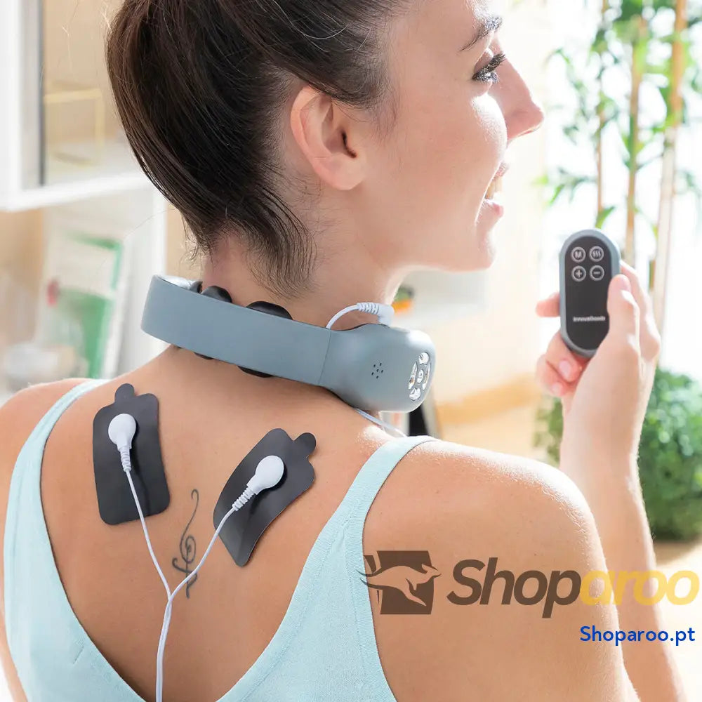 Massajador Cervical Recarregável com Comando Nekival InnovaGoods
