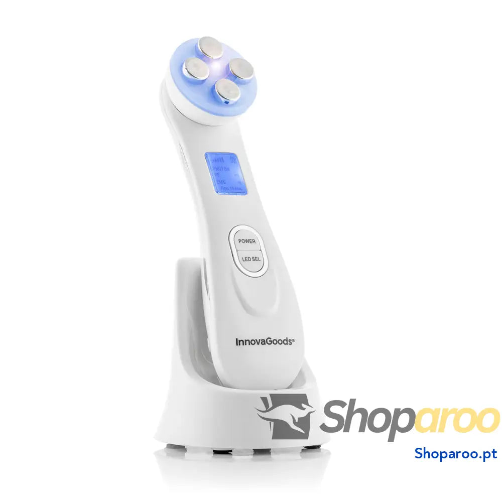 Massajador de Rosto com Radiofrequência Fototerapia e Eletroestimulação Wace InnovaGoods