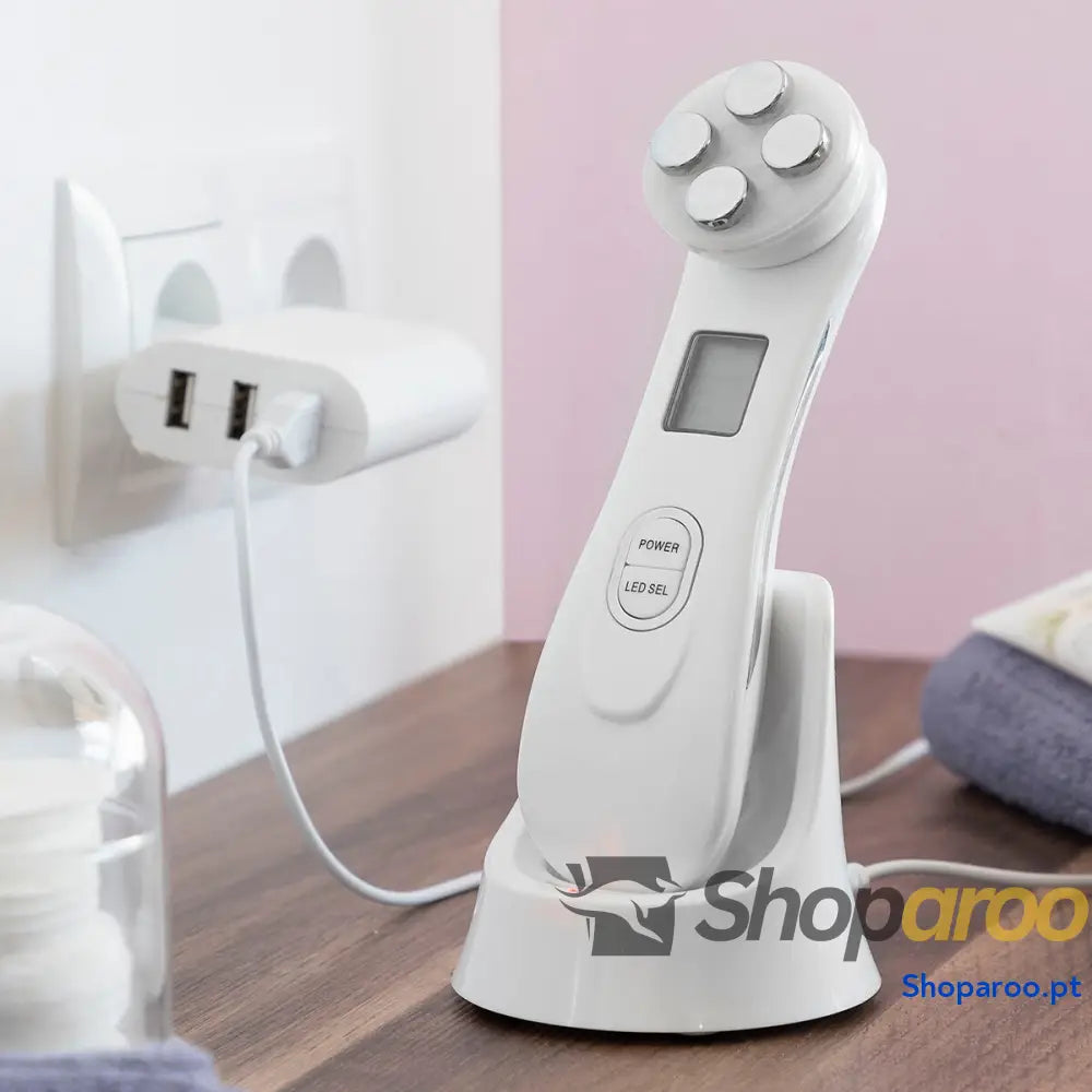 Massajador de Rosto com Radiofrequência Fototerapia e Eletroestimulação Wace InnovaGoods
